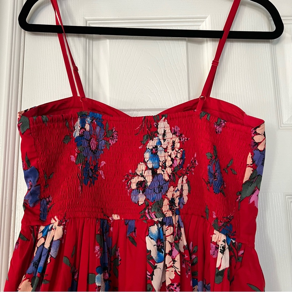 Red Floral Dress - Picture 5 of 5